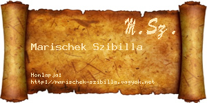 Marischek Szibilla névjegykártya